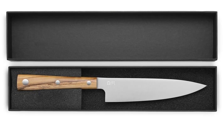 DUE CIGNI HAKUCHO GYUTO CM 21 - INOX 4199 NITRO B MCO OLIVO 2C 507 OL - KNIFESTOCK