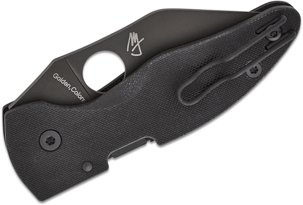 Spyderco MicroJimbo Black G-10 Black Blade Reveal 13 C264GPBK - KNIFESTOCK