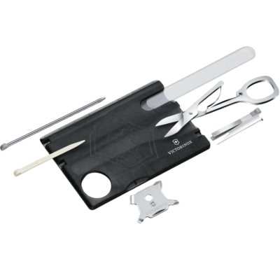 Victorinox SwissCard Nailcare, nero trasparente 0.7240.T3 - KNIFESTOCK
