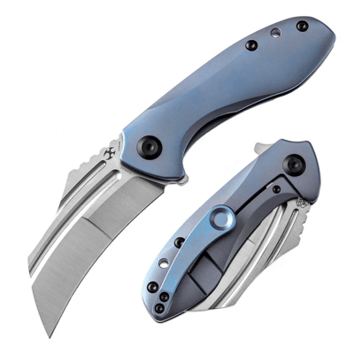 Kansept KTC3 Satin CPM-S35VN Blue Anodized Titanium K1031A3 - KNIFESTOCK