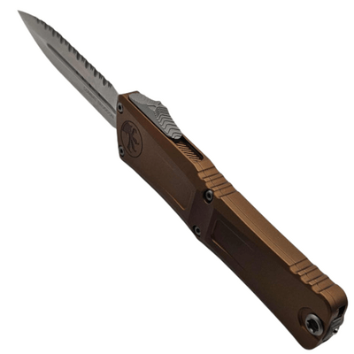 Microtech Combat Troodon® D/E Gen III Tan Stonewash Full Serrated 1142-12TA - KNIFESTOCK