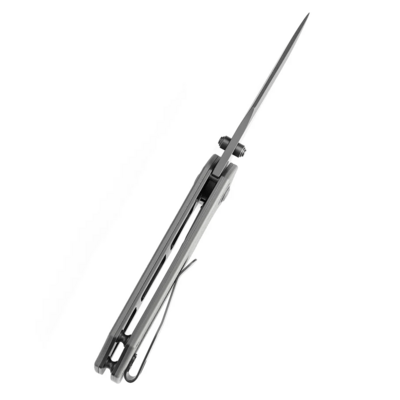 Tenable Fermi Grey TiCn Coated 14C28N Liner Lock T1122A5 - KNIFESTOCK