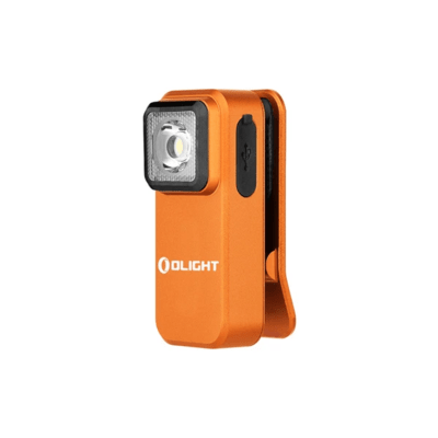 Olight Oclip Rechargeable Flashlight (Orange, 300 Lumens) - KNIFESTOCK