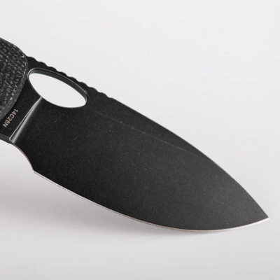 Vosteed Acorn 14C28N Black Stonewash Black Micarta A3302 - KNIFESTOCK