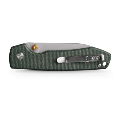 Vosteed Raccoon(Top Liner Lock) 14C28N Stonewash Green Micarta A2904 - KNIFESTOCK