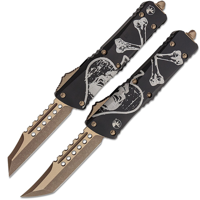 Microtech Combat Troodon HH and WH Death Card set Apocalyptic Bronze 219-13SETDCS - KNIFESTOCK