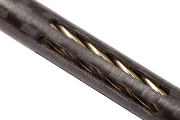Lionsteel Twist Pen Titanium BRONZE SHINE with Carbon Fiber. Fisher Space refill NY FC BRS - KNIFESTOCK