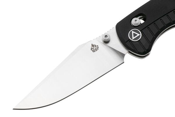 QPS Reptile 14C28N, Stonewash-Satin, Griff: Schwarzes G10 QS165-C1 - KNIFESTOCK