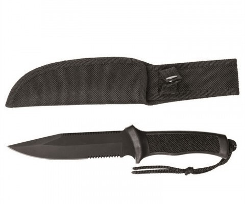 Mil-Tec Taktikai Kés M.Gumimarkolat Fekete 15358002 - KNIFESTOCK