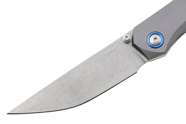 MKM DETONARIO – M390 SW lama - MANICO IN ALLUMINIO ANODIZZATO TITANIO &amp; CLIP, LINER LOCK IN ACCIAIO  - KNIFESTOCK