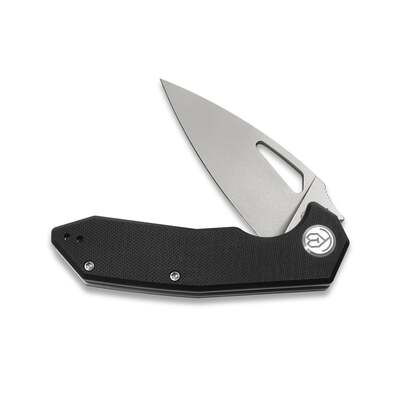 KUBEY Coeus Liner Lock Thumb Open Folding Knife Black G10 Handle KU122A - KNIFESTOCK
