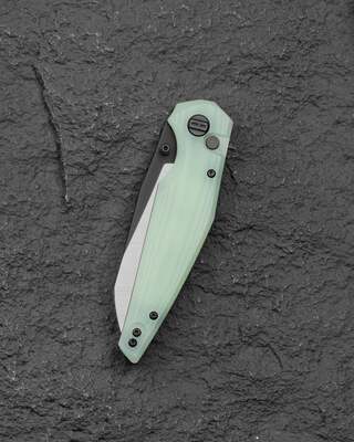 Bestech Snakebird 14C28N, G10, Blokada przyciskiem - Jade BG58D - KNIFESTOCK