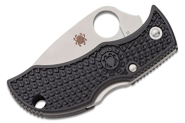 Spyderco Manbug Black Lightweight Leaf MBKLFP - KNIFESTOCK