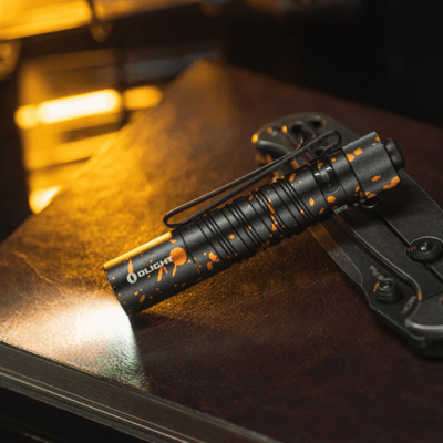 Olight i5T EOS LED Flashlight (Pumpkin Stains) - KNIFESTOCK