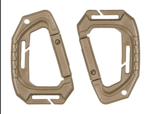 Mil-Tec MOUSQUETON TACTIQUE MOLLE 2pcs. blister coyote 15922505 - KNIFESTOCK