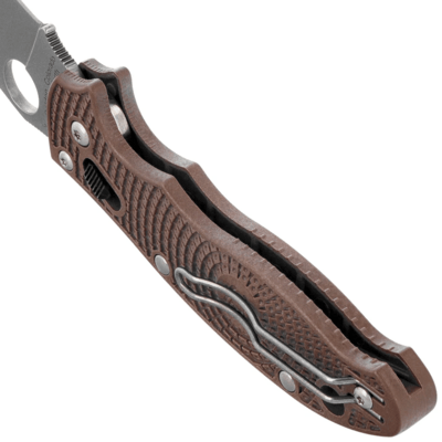 Spyderco Manix 2 Lightweight Brown CPM 15V SPRINT C101PBN15V2 - KNIFESTOCK