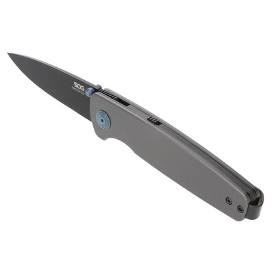 SOG TWITCH III / GUNMETAL GRAY + BLUE + BLACK /  BLISTER PACK SOG-11-15-03-43 - KNIFESTOCK