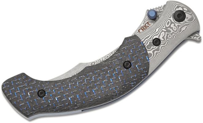 CRKT Ritual Compact Carbon Fiber Damascus CR-7466 - KNIFESTOCK