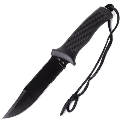 Mil-Tec Taktikai Kés M.Gumimarkolat Fekete 15358002 - KNIFESTOCK