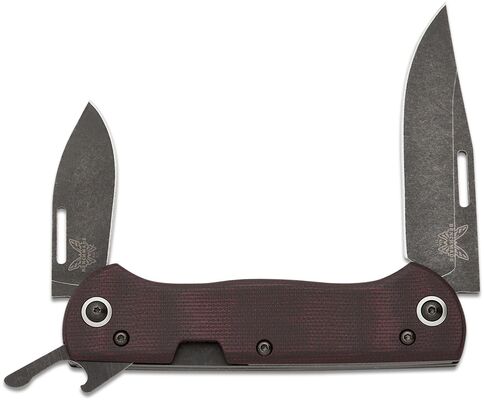 Benchmade Weekender Burgundy Micarta 317BK-02 - KNIFESTOCK