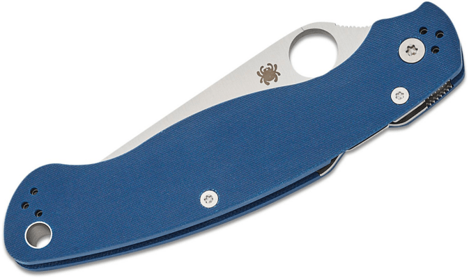 Spyderco C36GPCBL2 MILITARY 2 COBALT BLUE G-10 CPM SPY27 PLAINEDGE - KNIFESTOCK