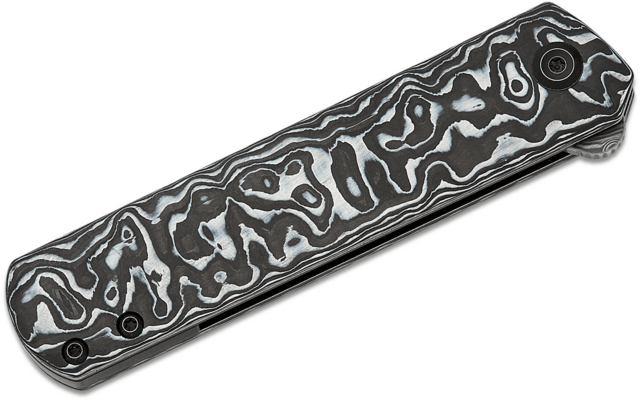 Kansept Foosa Damascus Black White Carbon Fiber K2020T1 - KNIFESTOCK