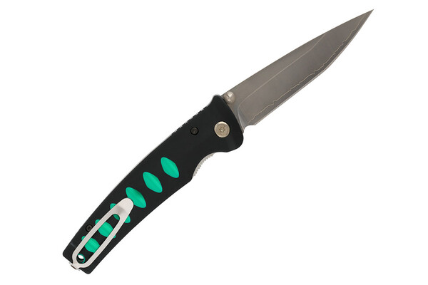 Mcusta fekete-zöld alumínium, VG10 / damast MC-44C - KNIFESTOCK