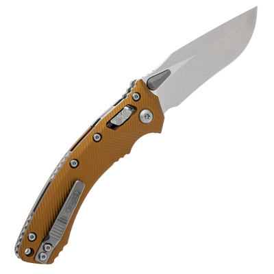 Microtech Amphibian® - RAM-LOK™ S/E Fluted Tan Stonewash Standard 137RL-10FLTA - KNIFESTOCK