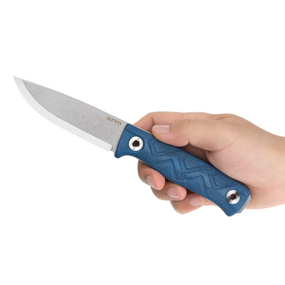 SRM Micarta, 14C28N, Azul + Funda Kydex 702T-ME - KNIFESTOCK