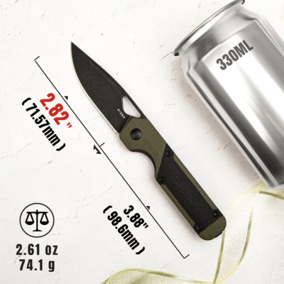 Kizer Liner Lock Mini Militaw Jonathan Styles Nitro V G10+Micarta V3634SA5 - KNIFESTOCK