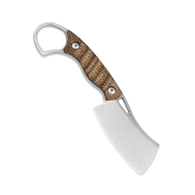 Kizer Little Rhino AEB-L Stonewashed Burlap Micarta Handles 1065A4 - KNIFESTOCK