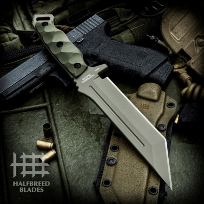 Halfbreed Blades Medium Infantry Knife - Fixed Blade MIK-05P ODG - K340 - KNIFESTOCK
