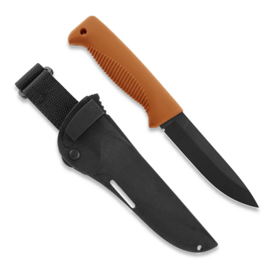 Peltonen M07 Ranger Puukko NEW Orange Handle Composite Black Sheath FJP133 - KNIFESTOCK