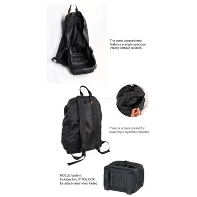 Magforce Foldable Backpack  Green #0454G - KNIFESTOCK