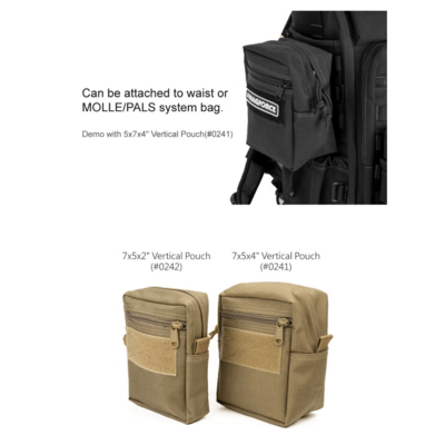 Magforce Vertical Pouch 7x5x2 Green #0242G - KNIFESTOCK