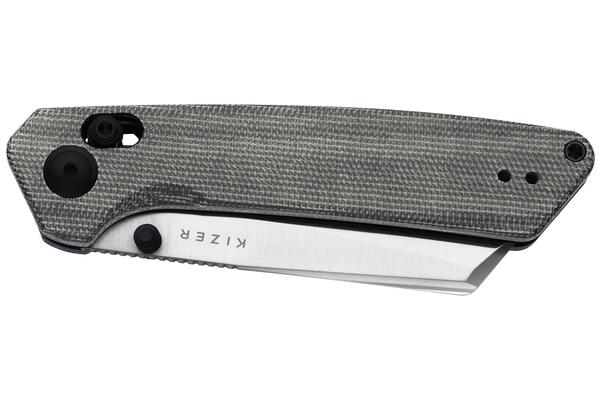 Kizer Madrac Nitro-V, Satin, Norplex UltreX™ Micarta V3693A3 - KNIFESTOCK