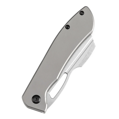 KANSEPT Cybin Stonewashed CPM S35VN 0.137''/3.5mm Bead Blasted Titanium K1080A3 - KNIFESTOCK