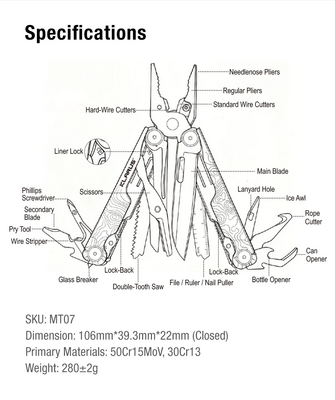 Klarus Horizon MT07 Multi-Function Tool Pliers - KNIFESTOCK