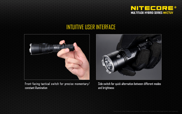 Nitecore flashlight MH27UV - KNIFESTOCK