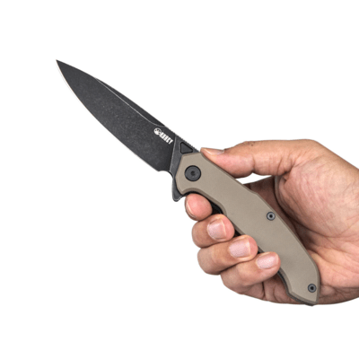 KUBEY Victory Liner Lock Flipper Kés Tan G10 Markolat KU219C - KNIFESTOCK