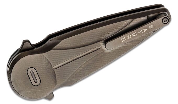 Fox Knives COUTEAU PLIANT SATURN FOX/ANARCNIDE LAME EN ACIER INOXYDABLE M390 PVD, MANCHE EN TITANE P - KNIFESTOCK