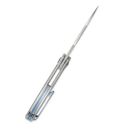 KUBEY Barracuda Couteau Pliant Front Flipper Liner Lock Manche en Titane KU299 - KNIFESTOCK