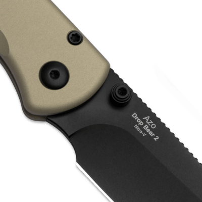 Kizer Drop Bear 2 | Nitro-V | Tan &amp; Aluminum - KNIFESTOCK