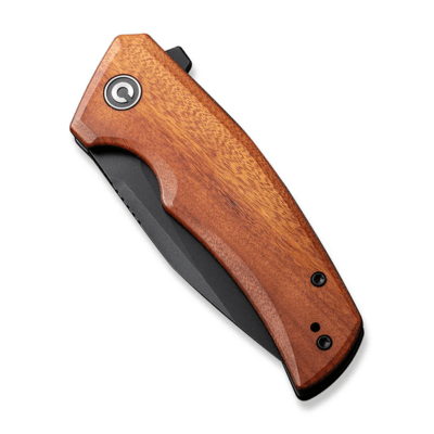 CIVIVI Regulatron Guibourtia Wood HandleBlack Stonewashed Nitro-V BladeLiner L - KNIFESTOCK