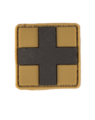 Mil-Tec PATCH 3D FIRST AID PVC M.KLETT coyot SM 16830505 - KNIFESTOCK