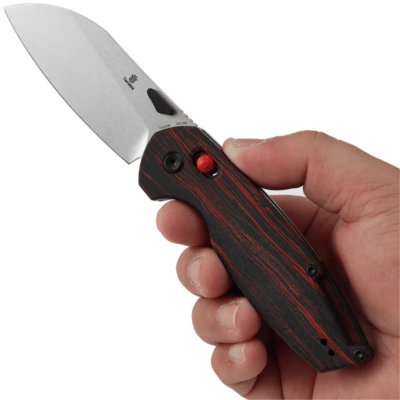 Tenable Knives Model 6 Stonewashed 14C28N, Piros &amp; Fekete G-mascus T1022V8 - KNIFESTOCK