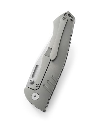 Bestech KEEN II S35VN, Stone Wash +Satin, Black white G10+Titanium, Black+White BT2301C - KNIFESTOCK