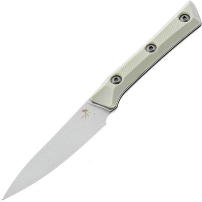 Microtech 3.5&quot; PAIRING KNIFE STONEWASH STANDARD IVORY G-10 3500-10IV - KNIFESTOCK
