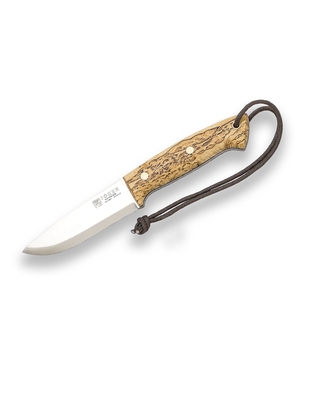 Joker Ranger Knife with Birch Handle, Scandi Grind, 11 cm Blade with Firesteel CL143-P - KNIFESTOCK
