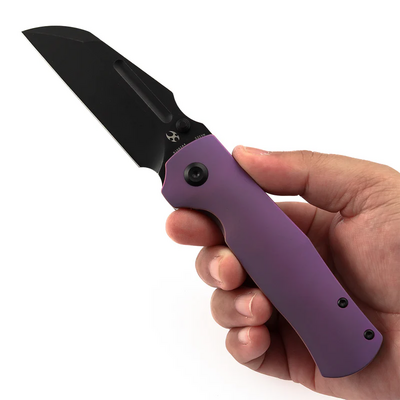 Kansept Dreadnaught Blackwash CPM S35VN, Lila Anodiserad Ti - KNIFESTOCK